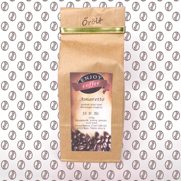 Enjoy Coffee Amaretto ízesítésű őrölt kávé 250g