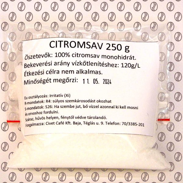 Citromsav vízkőoldáshoz 250g