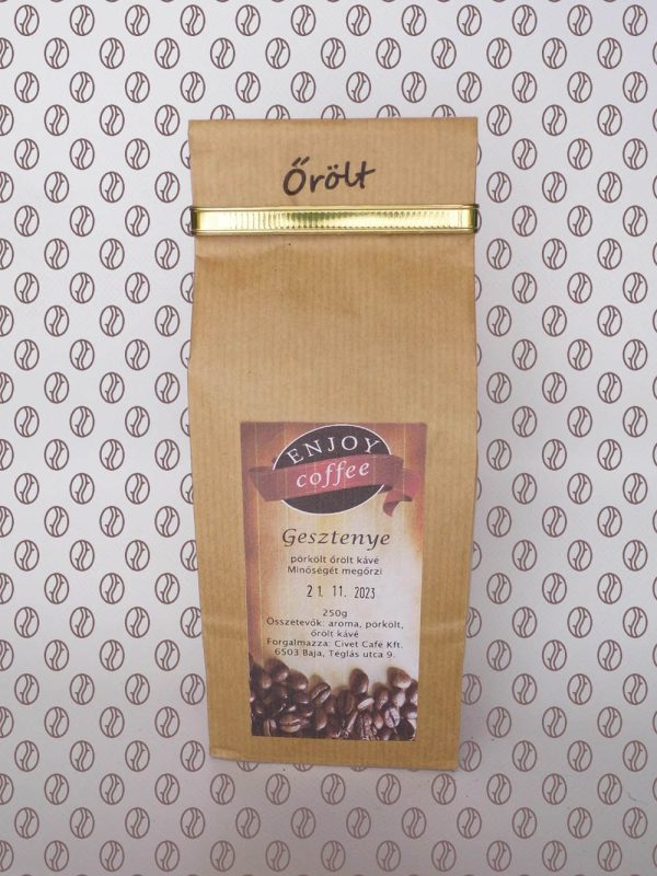 Enjoy Coffee Gesztenye ízesítésű őrölt kávé 250g